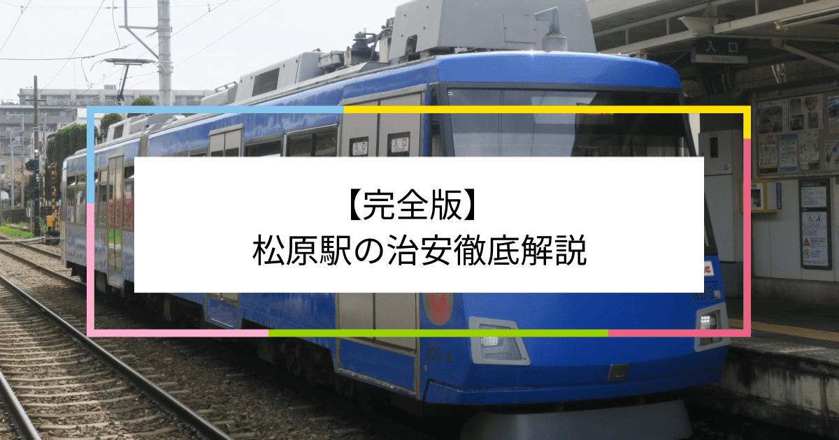 松原駅の写真|松原駅周辺の治安が気になる方への記事